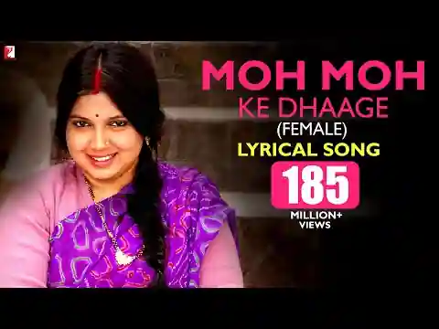 Moh Moh Ke Dhaage Lyrics in Hindi