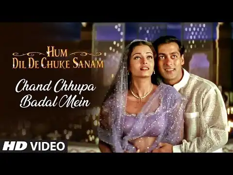 Chand Chupa Badal Mein Lyrics In Hindi, Hum Dil De Chuke Sanam (1999)Alka Yagnik, Udit Narayan